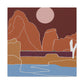 "Cityscape Odyssey - Midcentury" - Canvas