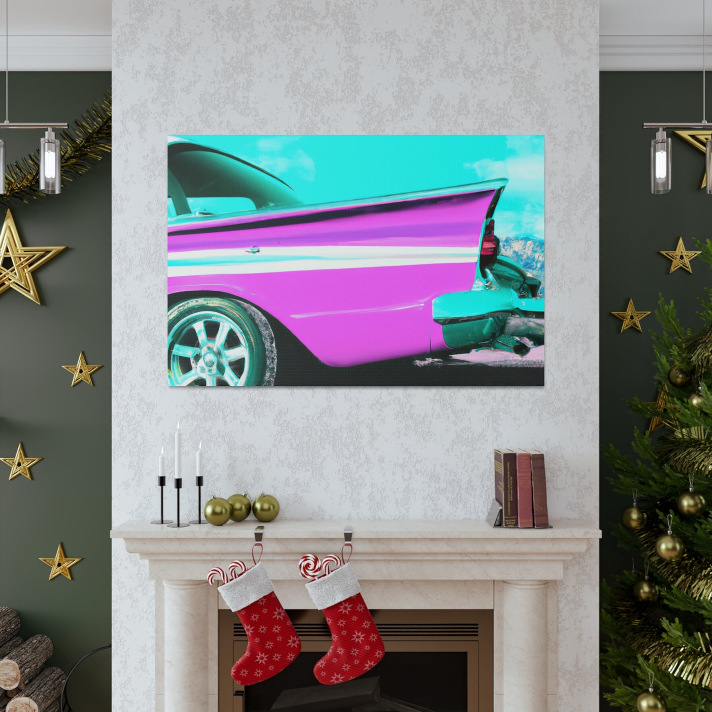 "Classic Speedway" - Automobile Canvas