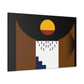 Reflecting Lane- Midcentury - Canvas