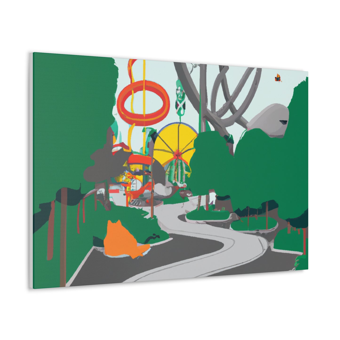 Verde Frenzy - Landscape - Amusement - Canvas