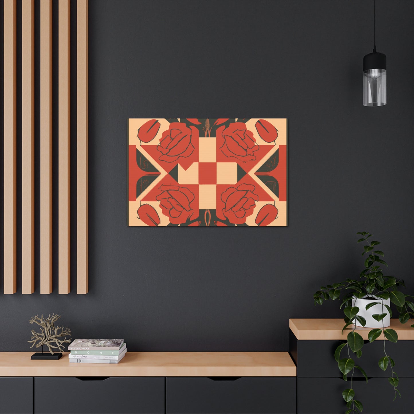 Game Of Roses - Midcentury Canvas