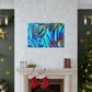 Blue Flames - Canvas - Abstract