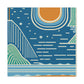 Blue Dream- Midcentury Canvas