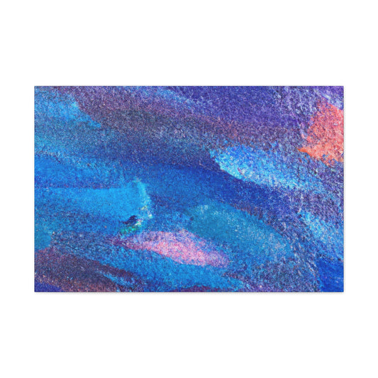 Windy Winter - Abstract Canvas