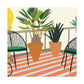 "Contrasting Comfort - Midcentury" - Canvas