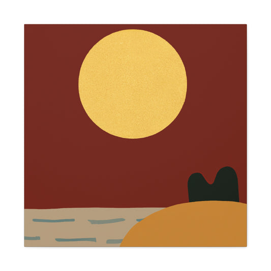 Peeking Ears - Midcentury Canvas