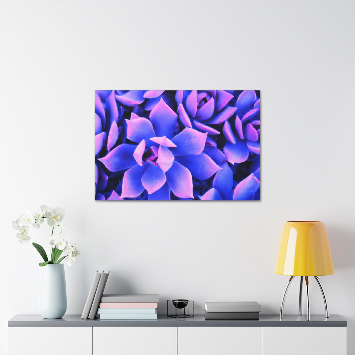 Floral Eden Print. - Canvas - Succulent