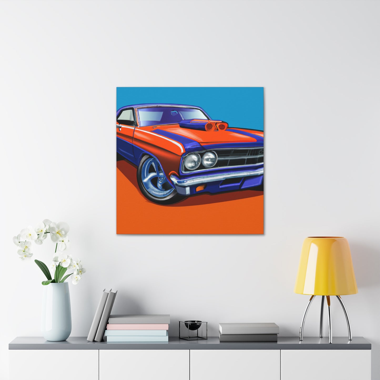 The Mustang Streaker - Automobile - Canvas
