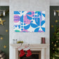 Blue Pinky - Floral Canvas
