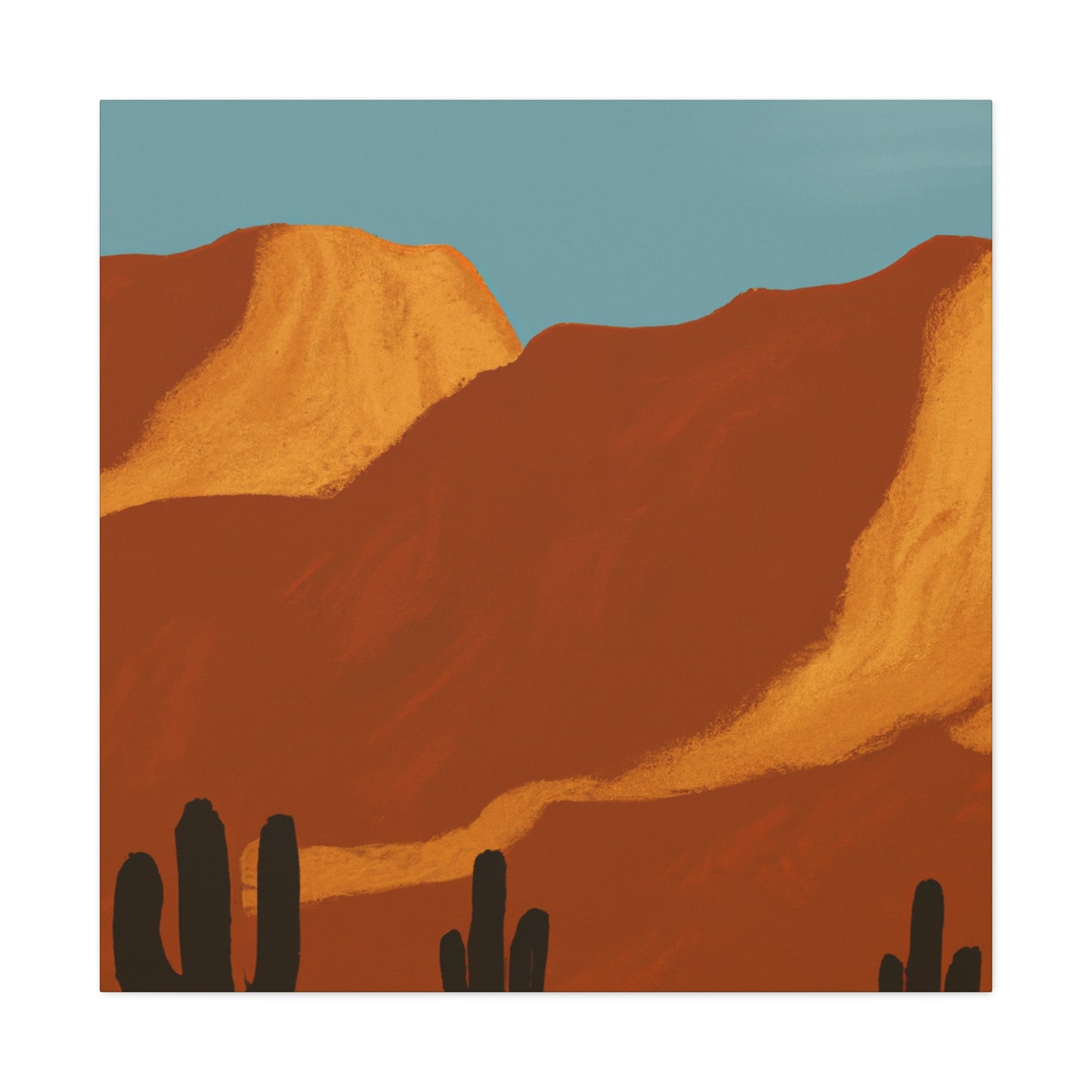 Retro Revival - Vintage Contemporary - Desert - Canvas