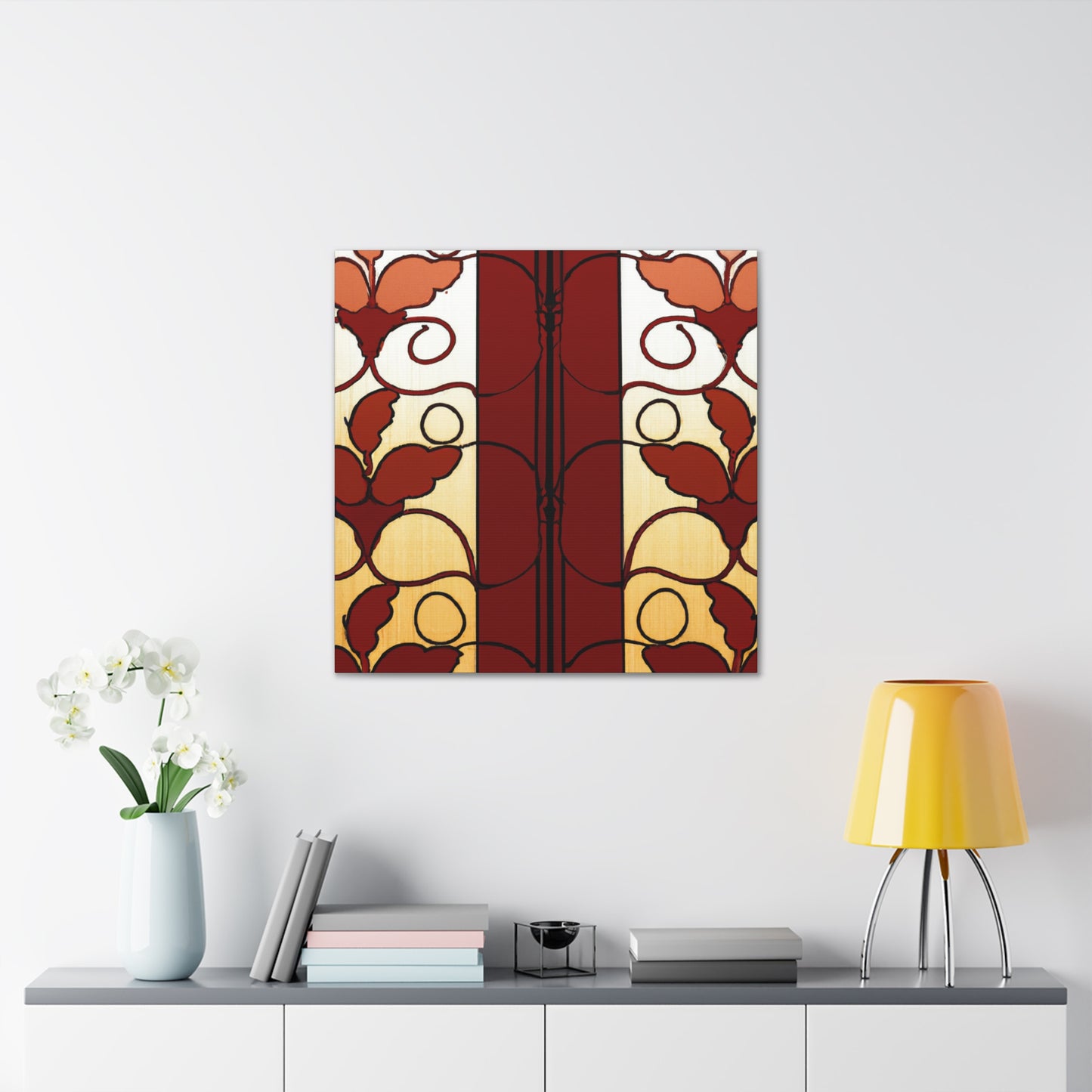 Fall Leaf - Glass Canvas