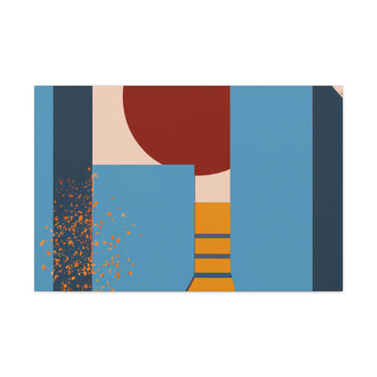 Crescent Loving Couple - Midcentury - Canvas