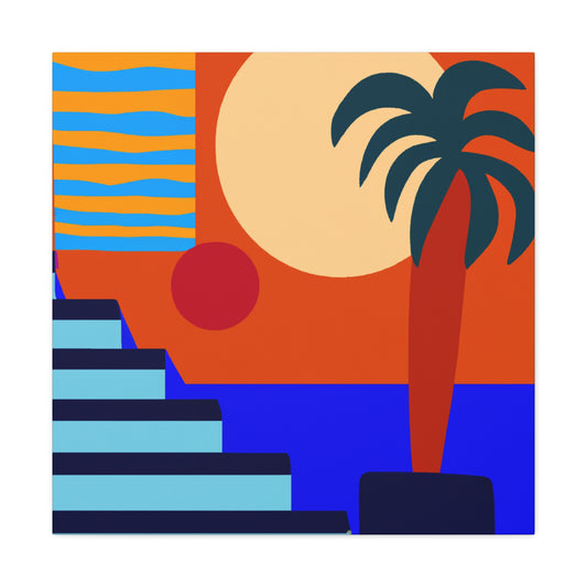 Orange Twitch - Midcentury Canvas