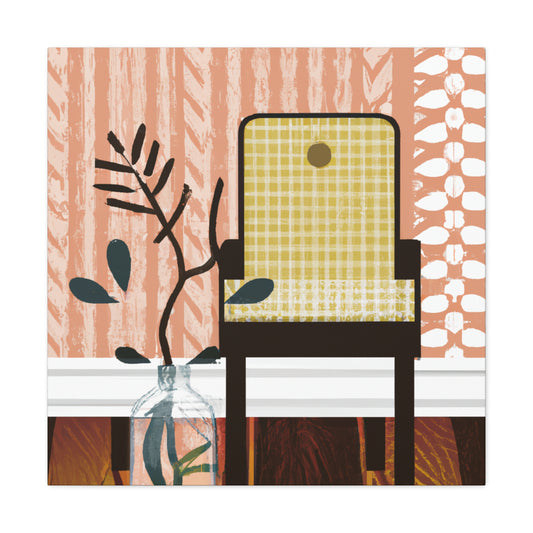 Splendid Pronged Cat - Midcentury Canvas