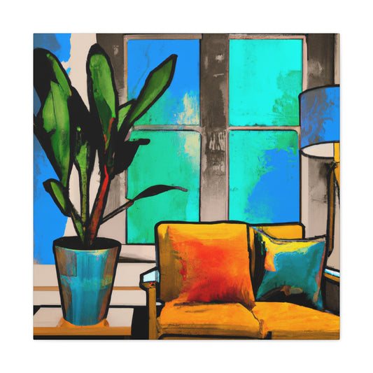 Whimsical Sitdown- Midcentury - Canvas