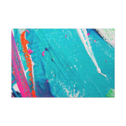 Aqua Lung- Abstract Canvas