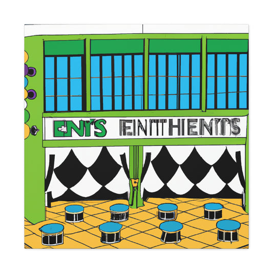 Sock-Hop Stop - Canvas Pop Art