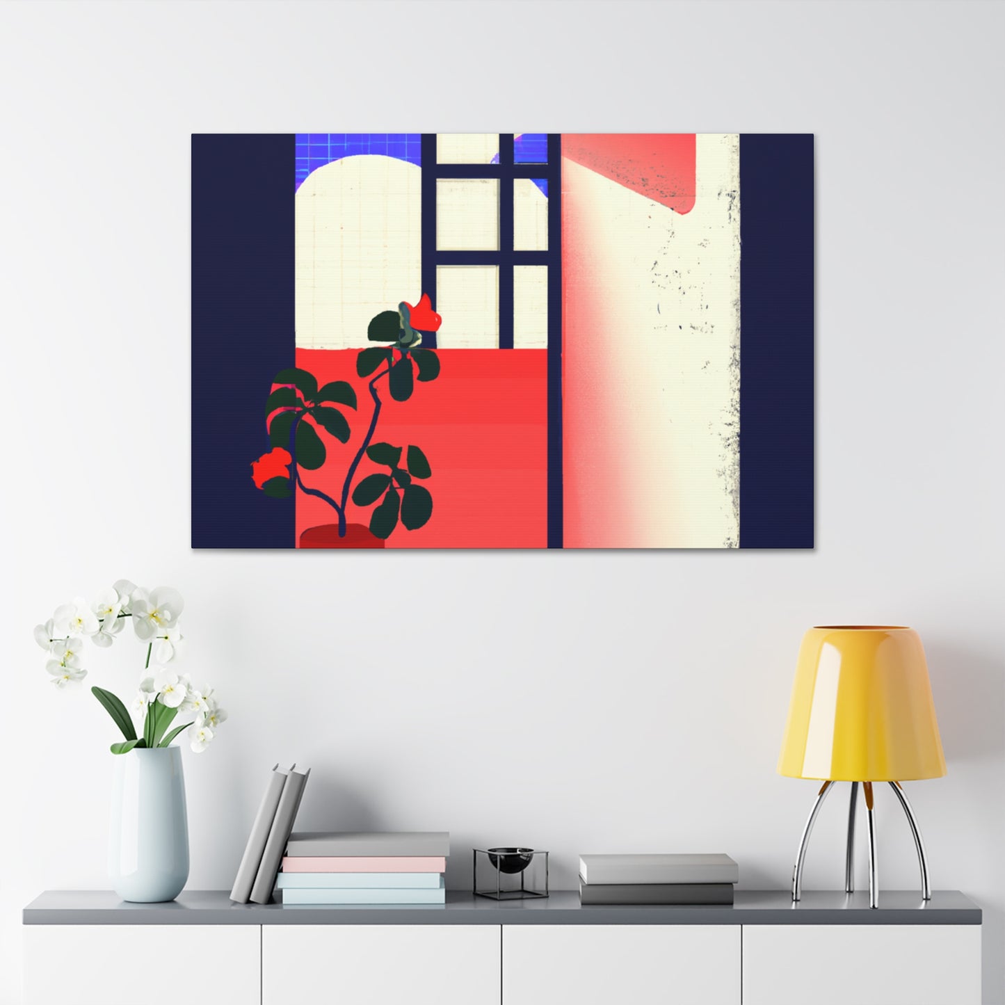 Diner Wheel - Midcentury - Canvas