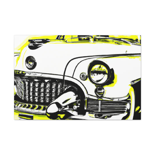 "Classic Automotive Reflection" - Automobile Canvas
