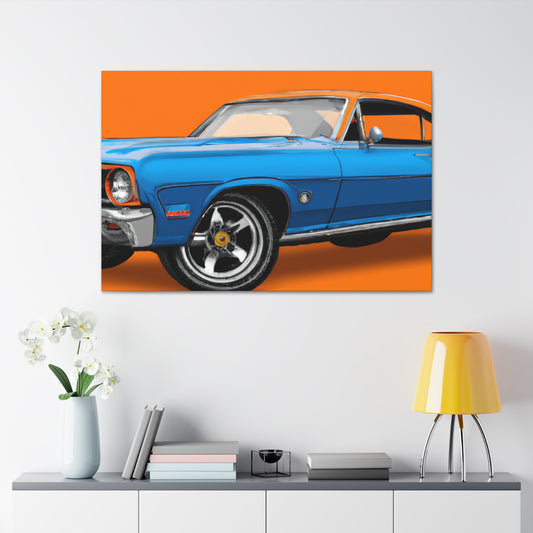 Big Blue '55 - Automobile - Canvas