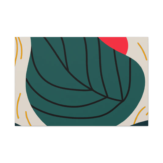 Simplicity Leaf - Minimalism - Canvas