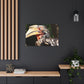 Scary Feathers - Canvas - Wildlife