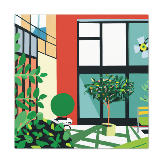 "Eco-Colorful- Midcentury" - Canvas