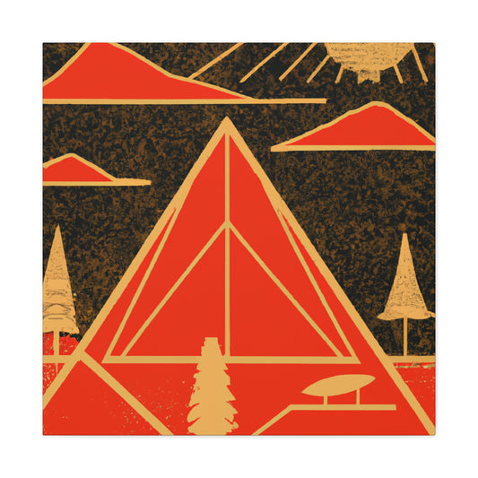 Electric Pyramid - Midcentury Canvas