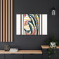 Flametail Parrot - Midcentury Canvas