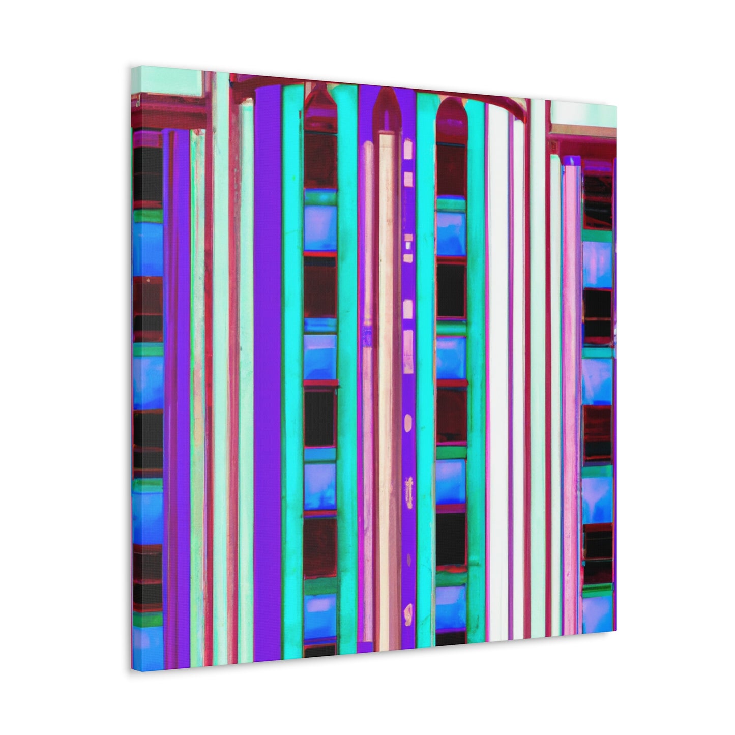 Luminous Metropolis - Architectural Canvas