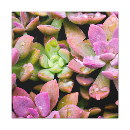 Blooming Garden Delight - Canvas - Succulent
