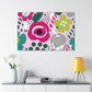 "Floral Fervor" - Floral Canvas