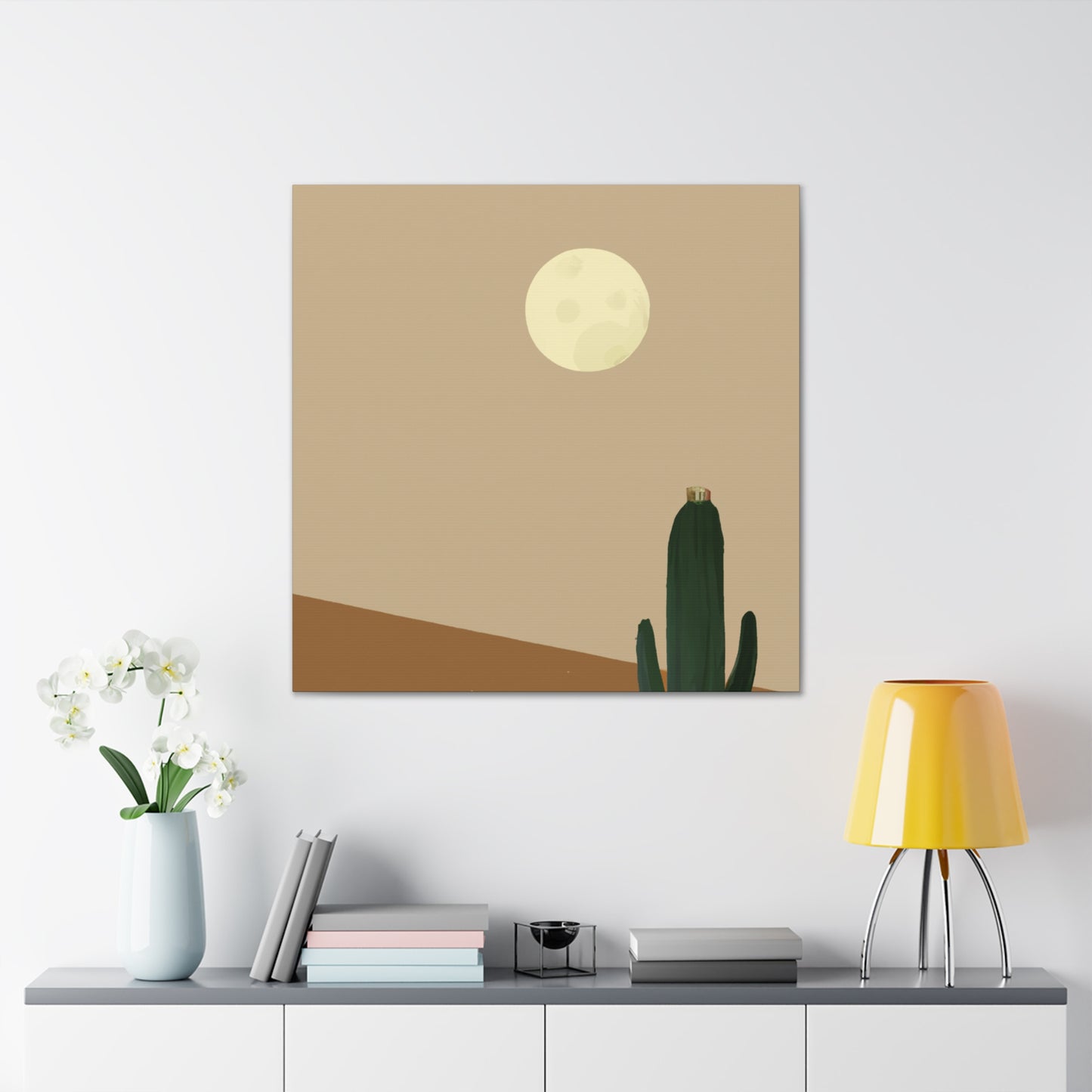 "Scalloped Elegance - Vintage Contemporary" - Desert Canvas