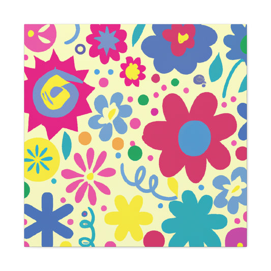 "Flower Symphony" - Floral Canvas