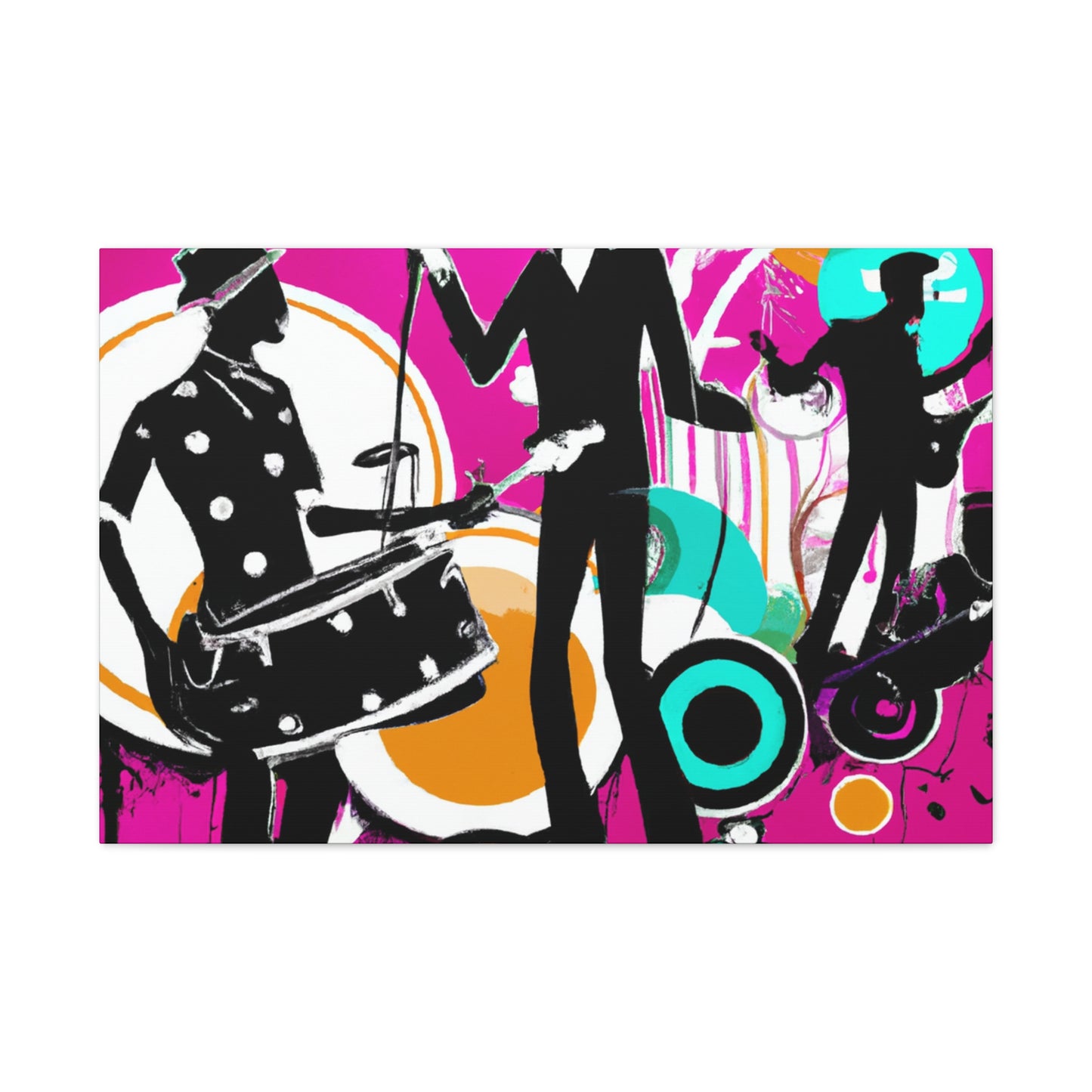 "Boogie Outlaw - Retro Music" - Canvas