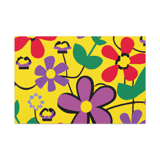 Flower Power Nap: Floral Canvas