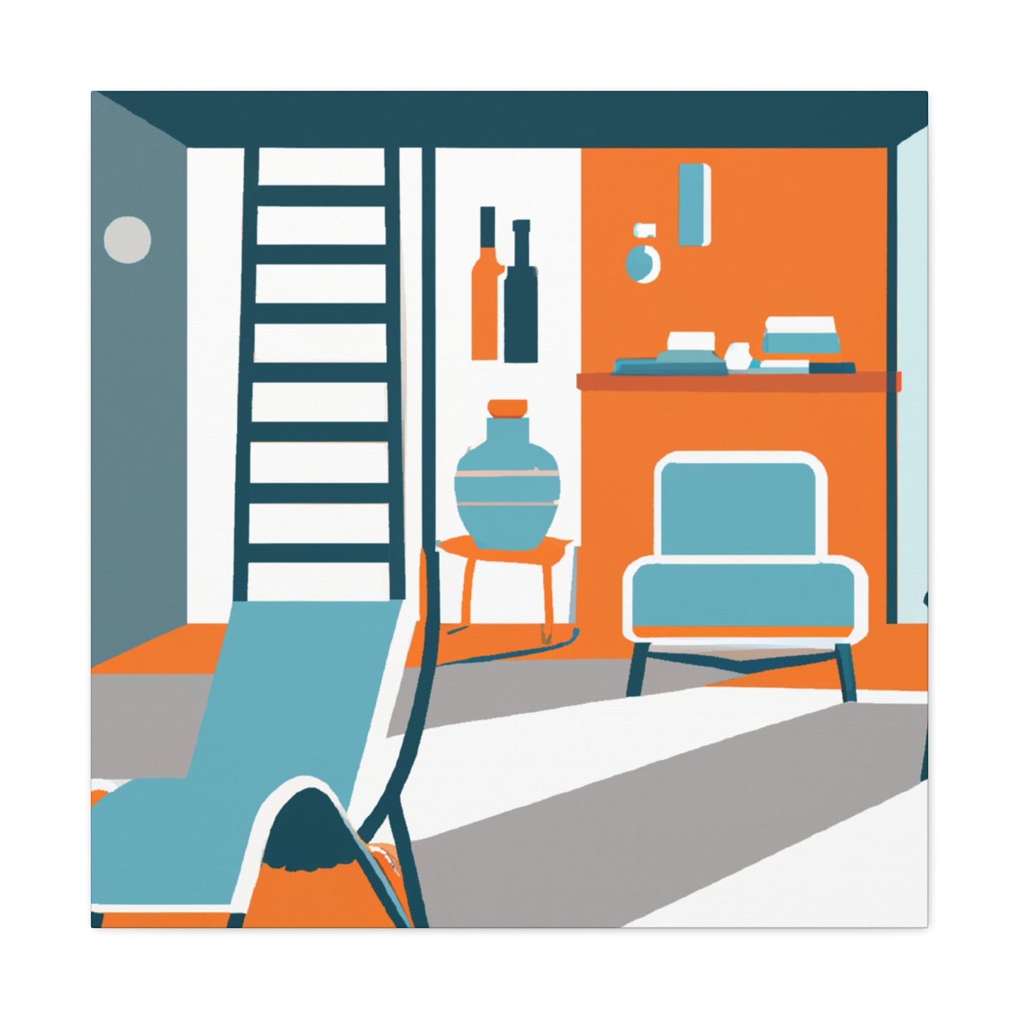 "Atomic Journey - Midcentury" - Canvas