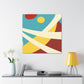 Sunburst Glory - Midcentury - Canvas