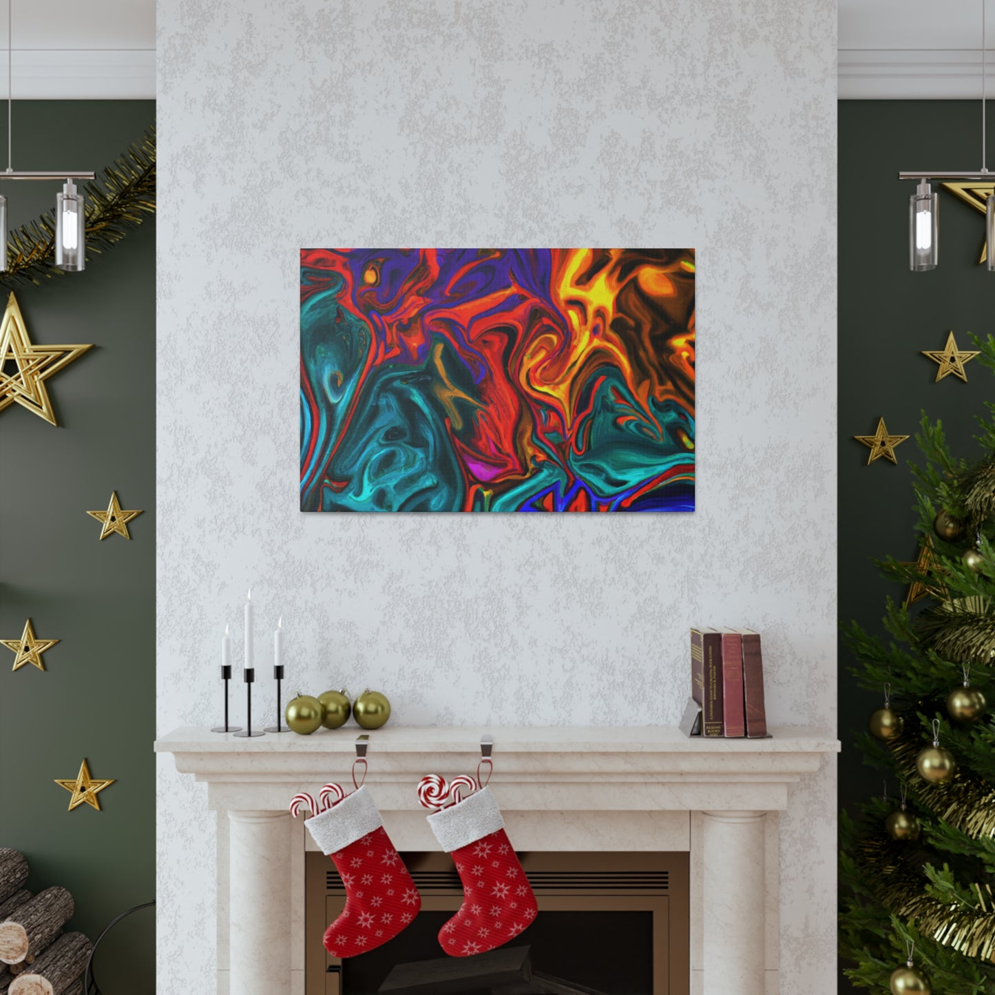 Up In Flames - Canvas - Abstract