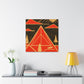 Electric Pyramid - Midcentury Canvas