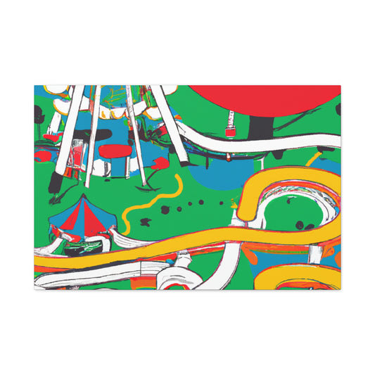 Frosty Frolics - Amusement - Canvas