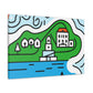 Lakefront Sparkles - Minimalism - Canvas