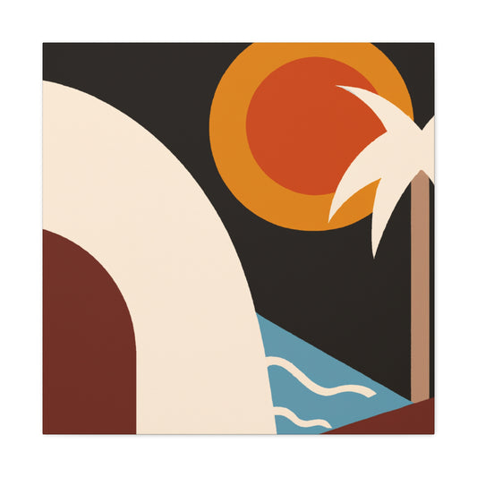 Night Glow - Midcentury Canvas
