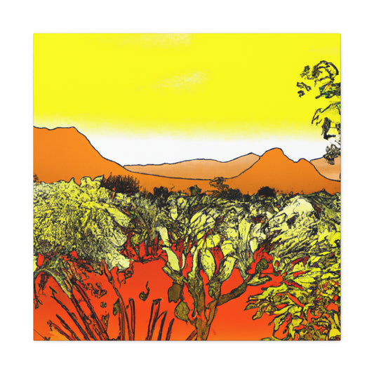 Cactuston - Landscape - Canvas
