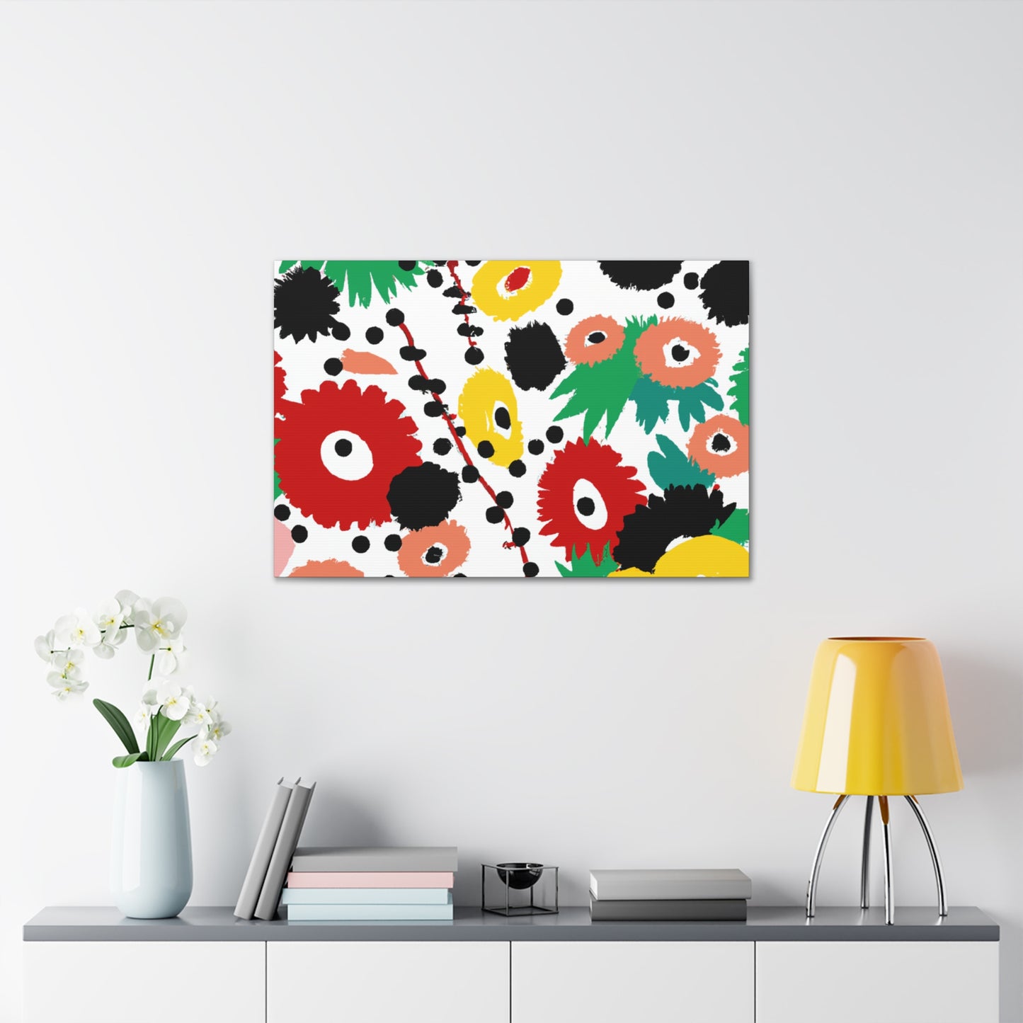 Petal Pattern Poetry - Floral Canvas