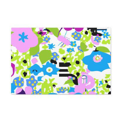 Bloom Bursting Brilliance - Floral Canvas