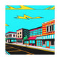 Jukebox Alley - Pop Art Canvas
