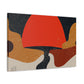 Orange Semi - Midcentury Canvas