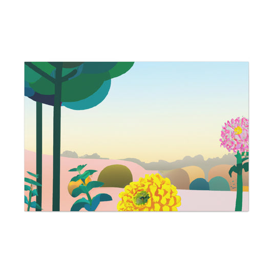 Enchanted Flora-Landscape. - Canvas