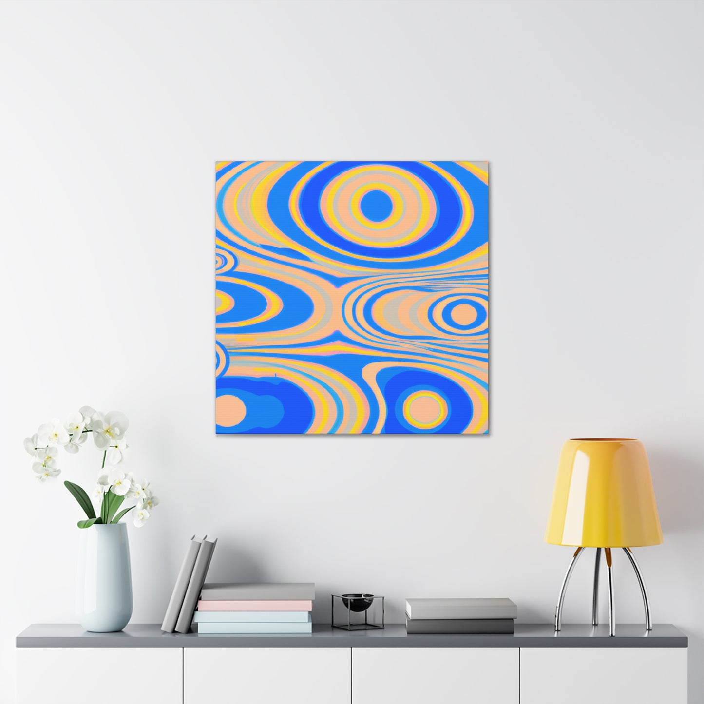 Aqua Flesh - Abstract - Canvas
